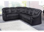 Ecksofa SIT & MORE "Bansin L-Form", schwarz, B:265cm H:94cm T:215cm, Luxus-Microfaser ALTARA NUBUCK (100% Polyester);SOFTLUX-Kunstleder;NaturLEDER (echtes Rindsleder)/Korpus SOFTLUX-Kunstleder, Sofas, Ecksofa, wahlweise mit Schlaffunktion