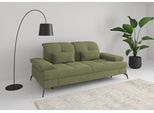 2,5-Sitzer SIT & MORE "Amica, inkl. Sitztiefenverstellung und Armteilverstellung", grün (hellgrün), B:202cm H:90cm T:122cm, 100% Polyester, Sofas, 2 5-Sitzer, wahlweise mit Kopfteilverstellung und Schlaffunktion