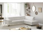 Ecksofa OTTO HOME "Astra L-Form, B: 286 cm", beige (cream), B:286cm T:236cm, 95% Polyester (PES) 5%Polyamid (PA), Sofas, Ecksofa, mit Kopfteilverstellung, optional Schlaffunktion & Bettkasten