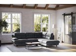 Ecksofa OTTO HOME "Pike L-Form, B: 266 cm", coal, B:266cm H:90cm T:217cm, 92% POLYESTER (PES) / 8% POLYAMID (PA), Sofas, Ecksofa, optional Schlaffunktion & Bettkasten