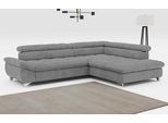 Ecksofa COTTA "Gemini L-Form, B: 312 cm", grau (mouse), B:312cm T:234cm, Sofas, Ecksofa, mit Kopfteilverstellung, optional Schlaffunktion
