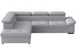 Ecksofa SIT & MORE "Viola, L-Form, B. 249 cm", silber, B:249cm H:73cm T:226cm, 100% Polyester, Sofas, Ecksofa, optional Schlaffunktion