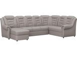 Wohnlandschaft HOME AFFAIRE "Boston U-Form", beige (sand), B:333cm H:102cm T:216cm, 64% Polyurethan, 25% Polyester, 11% Baumwolle, Sofas, Wohnlandschaft, mit hoher Rückenlehne, wahlweise mit Schlaffunktion & Stauraum
