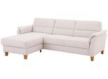 Ecksofa HOME AFFAIRE "Palmera L-Form, B: 244 cm - OTTO. Verlässliche Qualität.", beige (natur), B:244cm H:89cm T:163cm, 100% Polyester;Struktur (100% Polyester);Luxus-Microfaser in Lederoptik (100% Polyester), Sofas, Ecksofa, optional Schlaffunktion & Bettkasten, Federkern