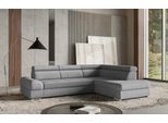 Ecksofa SIT & MORE "Broadway L-Form", grau, B:270cm H:79cm T:213cm, 100% Polyester, Sofas, Ecksofa, mit verstellbaren Kopfteilen, wahlweise mit Schlaffunktion