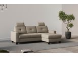 Ecksofa OTTO HOME "Varese", grau (taupe), B:239cm H:91cm T:164cm, 95%Polyester 5%Polyamid, Sofas, Ecksofa, wahlweise mit Schlaffunktion und Bettkasten