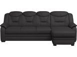 Ecksofa COTTA "Marcus L-Form", schwarz, B:262cm H:99cm T:162cm, 64% Polyurethan, 25% Polyester, 11% Baumwolle, Sofas, Ecksofa, wahlweise mit Schlaffunktion