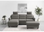 Ecksofa SIT & MORE "Farö L-Form", braun (schlamm), B:234cm H:90cm T:168cm, Sofas, Ecksofa, inklusive Federkern, wahlweise mit Schlaffunktion und Bettkasten