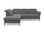 Ecksofa SIT & MORE "Romero L-Form", grau, B:250cm H:91cm T:220cm, 90% Polyester 10%Polyamid, Sofas, Ecksofa, wahlweise mit oder ohne TV-Funktion, Schlaffunktion, Bettkasten