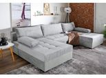 Wohnlandschaft COLLECTION AB "Josy U-Form, B: 307 cm", grau (hellgrau), B:307cm H:41cm T:161cm, 100%Polyester, Sofas, Wohnlandschaft, Schlaffunktion & Bettkasten, Federkern