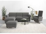 Ecksofa SIT & MORE "Grenoble L-Form mit Federkern", grau, B:251cm H:85cm T:161cm, Sofas, Ecksofa, wahlweise mit Schlaffunktion, Bettkasten, Arm- und Kopfteilverstellung