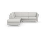 Ecksofa SIT & MORE "Visby L-Form", grau (hellgrau), B:248cm H:87cm T:213cm, Sofas, Ecksofa, Wahlweise mit Schlaffunktion und Stauraum, frei im Raum stellbar