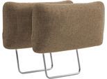 Kopfstütze OTTO HOME "Rochelle", braun (hellbraun), B:50cm H:25cm T:12cm, 100% Polyester, Polsterauflagen, Kopfstütze, 2 Stück im Set