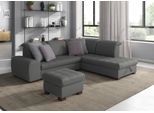 Ecksofa SIT & MORE "Luxor L-Form", grau (steel), B:259cm H:82cm T:224cm, Luxus-Microfaser ALTARA NUBUCK (100% Polyester);Soft clean (98% Polyester, 2% Polyamid);Struktur fein (100% Polyester), Sofas, Ecksofa, wahlweise mit Schlaffunktion, Stauraum und Kopfteilverstellung