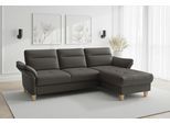 Ecksofa SIT & MORE "Pamela L-Form, Leder, B: 218 und 230 cm", anthrazit, B:230cm H:90cm T:164cm, Sofas, Ecksofa, optional Armteilverstellung, Schlaffunktion & Bettkasten