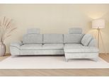 Ecksofa DIE PLANBAR "Ottomane MP-IN14007 L-Form, Breite 306 cm", famosa ecru, B:306cm H:84cm T:197cm, 100% Polyester, Sofas, Ecksofa, wahlweise mit Schlaffunktion und verstellbaren Kopfstützen