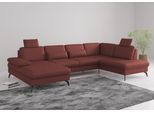 Wohnlandschaft SIT & MORE "Morris Jubi", rot (merlot), B:335cm H:82cm T:212cm, Sofas, Wohnlandschaft, wahlweise mit Armteilverstellung, Schlaffunktion & Bettkasten