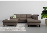 Ecksofa SIT & MORE "Maggiore L-Form", braun, B:261cm T:224cm, 100% Polyester, Sofas, Ecksofa, wahlweise mit Kopfteilverstellung, Schlaffunktion und Stauraum