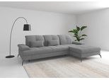 Ecksofa SIT & MORE "Amica, L-Form, inkl. Sitztiefenverstellung & Armteilverstellung", grau, B:279cm H:90cm T:185cm, 100% Polyester, Sofas, Ecksofa, wahlweise mit Schlaffunktion, Bettkasten und Kopfteilverstellung
