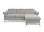 Ecksofa SIT & MORE "Romero L-Form", silber, B:245cm H:91cm T:178cm, 90% Polyester 10%Polyamid, Sofas, Ecksofa, wahlweise mit oder ohne Relax-Funktion, Schlaffunktion, Bettkasten