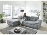 Ecksofa DIE PLANBAR "MP-IN17041 L-Form, Breite 325 cm", grau (steel), B:325cm H:85cm T:195cm, 100% Polyester, Sofas, Ecksofa, Sitztiefenverstellung, optional Kopfteilverstellung & Schlaffunktion