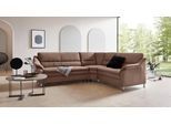 Ecksofa OTTO HOME "Cardoso L-Form", braun, B:260cm H:90cm T:230cm, Luxus-Microfaser ALTARA NUBUCK (100% Polyester);Luxus-Microfaser weich (90% Polyester, 10% Polyamid);Struktur (52%Polyester, 35% Acryl, 13%Cotton);Luxus-Microfaser Lederoptik (100% Polyester), Sofas, Ecksofa, mit Trapezecke für mehr Sitzkomfort, wahlweise auch mit Schlaffunktion