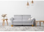 2,5-Sitzer OTTO HOME "Lindgren", silber, B:185cm H:84cm T:93cm, 100% Polyester, Sofas, 2 5-Sitzer, wahlweise mit TV-Funktion, links oder beidseitig, Kopfteilverstellung