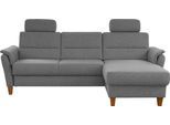 Ecksofa HOME AFFAIRE "Palmera L-Form, B: 244 cm - OTTO. Verlässliche Qualität.", silber, B:244cm H:89cm T:163cm, 100% Polyester;Struktur (100% Polyester);Luxus-Microfaser in Lederoptik (100% Polyester), Sofas, Ecksofa, optional Schlaffunktion & Bettkasten, Federkern