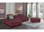 Ecksofa OTTO HOME "Alberto L-Form", lila (chianti), B:286cm H:73cm T:174cm, 90% Polyester, 10% Polyamid;Luxus-Microfaser ALTARA NUBUCK (100% Polyester);Luxus-Microfaser weich (90% Polyester, 10% Polyamid);Microfaser Antiklederoptik, Sofas, Ecksofa, mit Kopfteilverstellung, wahlweise mit Schlaffunktion