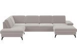 Wohnlandschaft SIT & MORE "Morris Jubi", grau (elefant), B:335cm H:82cm T:212cm, 100% Polyester, Sofas, Wohnlandschaft, wahlweise mit Armteilverstellung, Schlaffunktion & Bettkasten