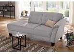 Recamiere OTTO HOME "Trondheim", grau, B:197cm H:89cm T:90cm, Luxus-Microfaser (90% Polyester, 10% Polyamid);Struktur fein (100% Polyester);Flachgewebe (100% Polyester), Sofas, Recamiere, freistehend, mit Federkern, Knopfheftung im Rücken, Füße Buche