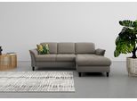 Ecksofa SIT & MORE "Maggiore L-Form", braun (schlamm), B:258cm H:88cm T:173cm, 95% Polyester, 5% Polyamid, Sofas, Ecksofa, wahlweise mit Kopfteilverstellung, Schlaffunktion und Bettkasten