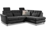 Ecksofa DIE PLANBAR "MP-IN20016 L-Form mit Kaltschaum-Polsterung", schwarz, B:242cm H:87cm T:116cm, 100% Polyester, Sofas, Ecksofa, optional Kopfstützen & Schlaffunktion, mit Kaltschaum-Polsterung
