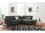 Ecksofa SIT & MORE "Darwin L-Form", blau (antrazith), B:249cm H:83cm T:221cm, Sofas, Ecksofa, inklusive Federkern, wahlweise mit Kopfteilverstellung, Schlaffunktion