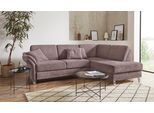 Ecksofa SIT & MORE "Clio L-Form", grau (taupe), B:254cm H:89cm T:190cm, Sofas, Ecksofa, wahlweise mit Schlaffunktion und Bettkasten, inklusive Federkern