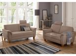 Polstergarnitur OTTO HOME "Texel", beige (dunkelbeige), Struktur fein, Sitzmöbel-Sets, Polstergarnitur, als Set, mit Federkern und Kontrastnaht