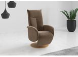 TV-Sessel OTTO HOME "Glendale", braun (hellbraun), B:75cm H:112cm T:82cm, 100% Polyester, Sessel, TV-Sessel, wahlweise mit Aufstehhilfe, 2 Motoren und Akku