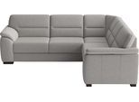 Ecksofa SIT & MORE "Montego L-Form, B: 255 cm", grau, B:255cm H:88cm T:225cm, 100% Polyester, Sofas, Ecksofa, wahlweise mit Schlaffunktion und Schubkasten