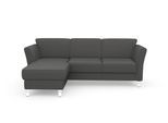 Ecksofa SIT & MORE "Visby L-Form", grau, B:248cm H:87cm T:162cm, Sofas, Ecksofa, wahlweise mit Schlaffunktion und Bettkasten, frei im Raum stellbar