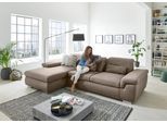 Ecksofa DIE PLANBAR "MP-IN17041 L-Form, Breite 325 cm", nougat, B:325cm H:85cm T:195cm, 100% Polyester, Sofas, Ecksofa, Sitztiefenverstellung, optional Kopfteilverstellung & Schlaffunktion