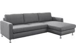 Ecksofa DIE PLANBAR "MP-IN19027 L-Form", grau, B:265cm H:82cm T:172cm, 100% Polyester, Sofas, Ecksofa, wahlweise mit Schlaffunktion, frei im Raum stellbar