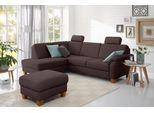 Ecksofa OTTO HOME "Borkum L-Form, B: 249 cm - OTTO. Verlässliche Qualität.", braun (dunkelbraun), B:249cm H:87cm T:189cm, Struktur (100% Polyester);Luxus-Microfaser ALTARA NUBUCK (100% Polyester);MELROSE (100% Polyester);Luxus-Microfaser Toro (100% Polyester), Sofas, Ecksofa, optional Schlaffunktion, Federkern