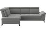 Ecksofa SIT & MORE "Vanity; L-Form, B. 254 cm", anthrazit, B:254cm H:84cm T:197cm, 100% Polyester, Sofas, Ecksofa, Inkl.Sitz-,Kopf-und Armteilverstellung