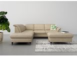 Ecksofa SIT & MORE "Maggiore L-Form", beige, B:261cm T:224cm, 100% Polyester, Sofas, Ecksofa, wahlweise mit Kopfteilverstellung, Schlaffunktion und Stauraum