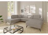 Wohnlandschaft SIT & MORE "Morris Jubi U-Form, B: 300 cm", beige (nature), B:300cm H:83cm T:202cm, 100% Polyester, Sofas, Wohnlandschaft, mit Armteilfunktion & 1 Zierkissen, optional Schlaffunktion