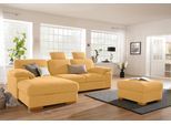 Ecksofa OTTO HOME "Ventura L-Form", gelb (senf), B:277cm H:86cm T:172cm, Luxus-Microfaser in Lederoptik (100% Polyester);Struktur (100% Polyester);Luxus-Microfaser (90% Polyester, 10% Polyamid), Sofas, Ecksofa, wahlweise mit Schlaffunktion und Schlaffunktion/Bettkasten