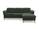 Ecksofa SIT & MORE "Romero L-Form", grün (jungle), B:245cm H:91cm T:178cm, 90% Polyester 10%Polyamid, Sofas, Ecksofa, wahlweise mit oder ohne Relax-Funktion, Schlaffunktion, Bettkasten