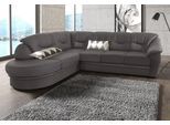 Ecksofa SIT & MORE "Savona L-Form, B: 267 cm, Couch mit Federkern, Komfortsitzhöhe 46 cm", braun (mokka), B:267cm H:90cm T:206cm, NaturLEDER (echtes Rindsleder) in Sitz und Rücken. Korpus in passendem Kunstleder SOFTLUX bezogen;Luxus-Microfaser (100% Polyester);Struktur ( 100% Polyester);Luxus-Microfaser ALTARA NUBUCK (100% Polyester), Sofas, Ecksofa, optional mit Schlaffunktion