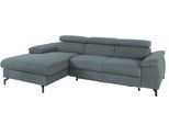 Ecksofa COTTA "Kitty L-Form, B: 242 cm", niagara, B:244cm H:72cm T:166cm, Microfaser (100% Polyester);Flachgewebe (100% Polyester), Sofas, Ecksofa, mit Kopfteilverstellung, optional Schlaffunktion & Bettkasten