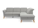 Ecksofa SIT & MORE "Romero L-Form", silber, B:250cm H:91cm T:220cm, 90% Polyester 10%Polyamid, Sofas, Ecksofa, wahlweise mit oder ohne TV-Funktion, Schlaffunktion, Bettkasten